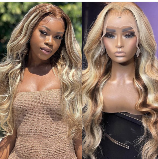 Pre-Plucked 4/613 Wear to Go Body Wave 13x4 Glueless Lace Front Wig