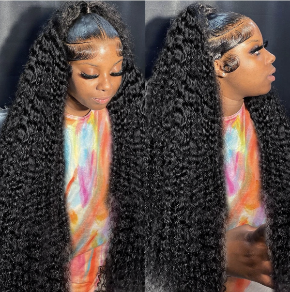 Wear & Go Undetectable Invisible 13x4 HD Glueless Lace Front Brazilian Deep Wave Wig