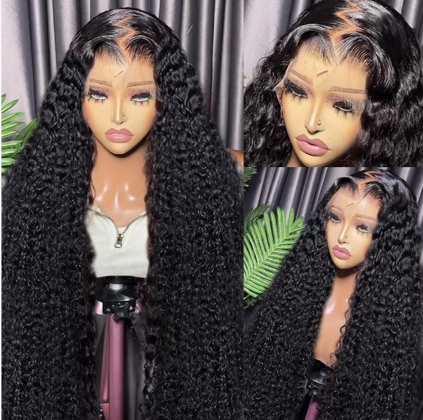 Wear & Go Undetectable Invisible 13x4 HD Glueless Lace Front Brazilian Deep Wave Wig