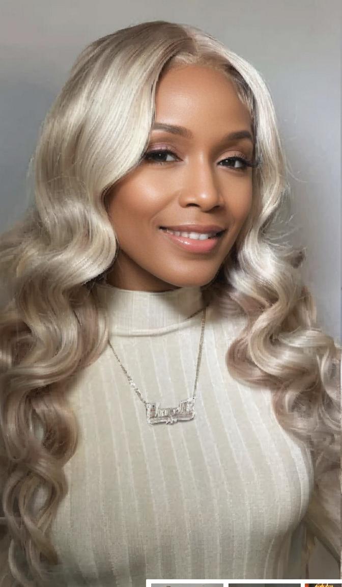 Pre-plucked 613 Blonde Wig With Brown Highslight