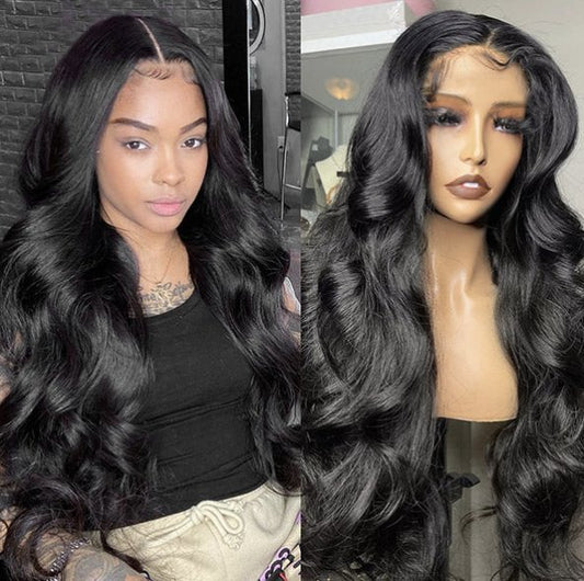 4 x 4 Glueless Lace Front Wig Body Wa x 5ve Human Hair 5x5 Lace Wig - wigsAllove HairClassy Closet Beauty & Bundles