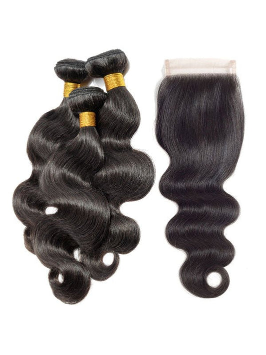 Brazilian Body Wave (10A) Bundles + Closure - My StoreClassy Closet Beauty & Bundles