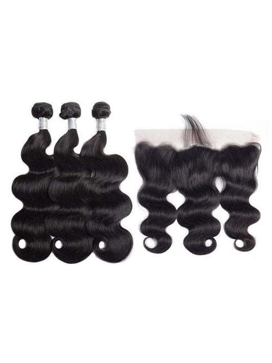 Malaysian Body Wave (9A) Bundles + Frontal