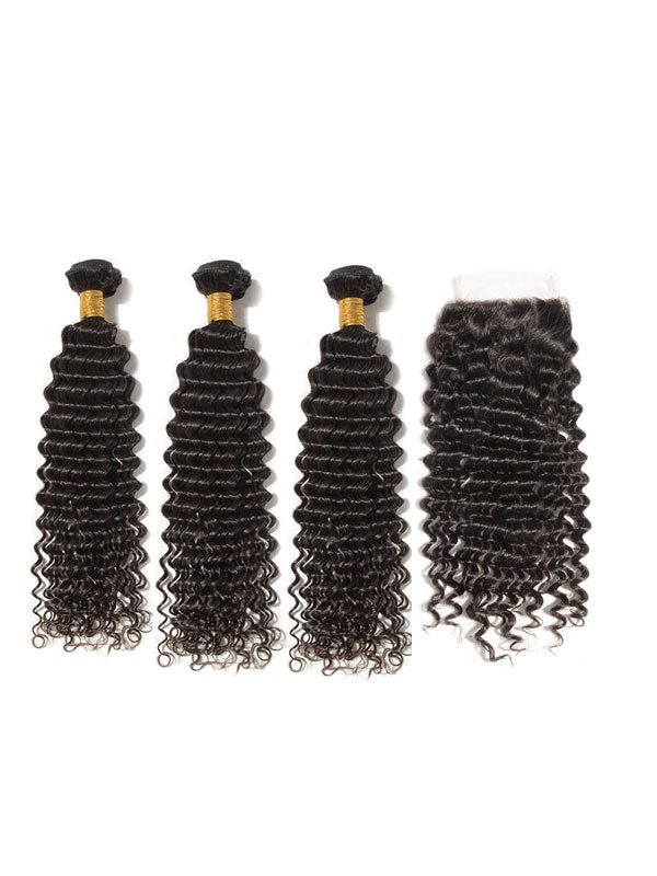 Brazilian Curly (10A) Bundles + Closure - My StoreClassy Closet Beauty & Bundles