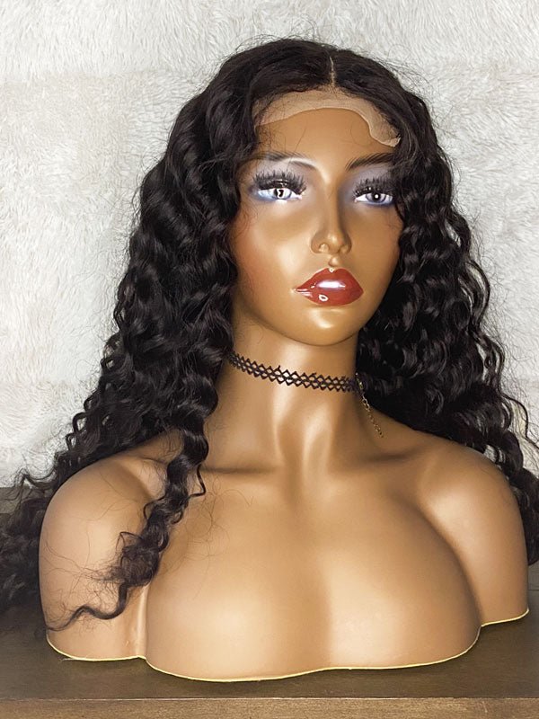 Transparent Lace 4x4 Closure Wig Brazilian Deep Wave - My StoreClassy Closet Beauty & Bundles