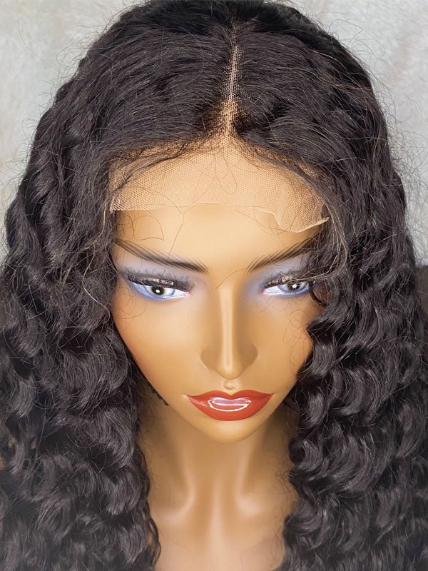 Transparent Lace 4x4 Closure Wig Brazilian Deep Wave - My StoreClassy Closet Beauty & Bundles