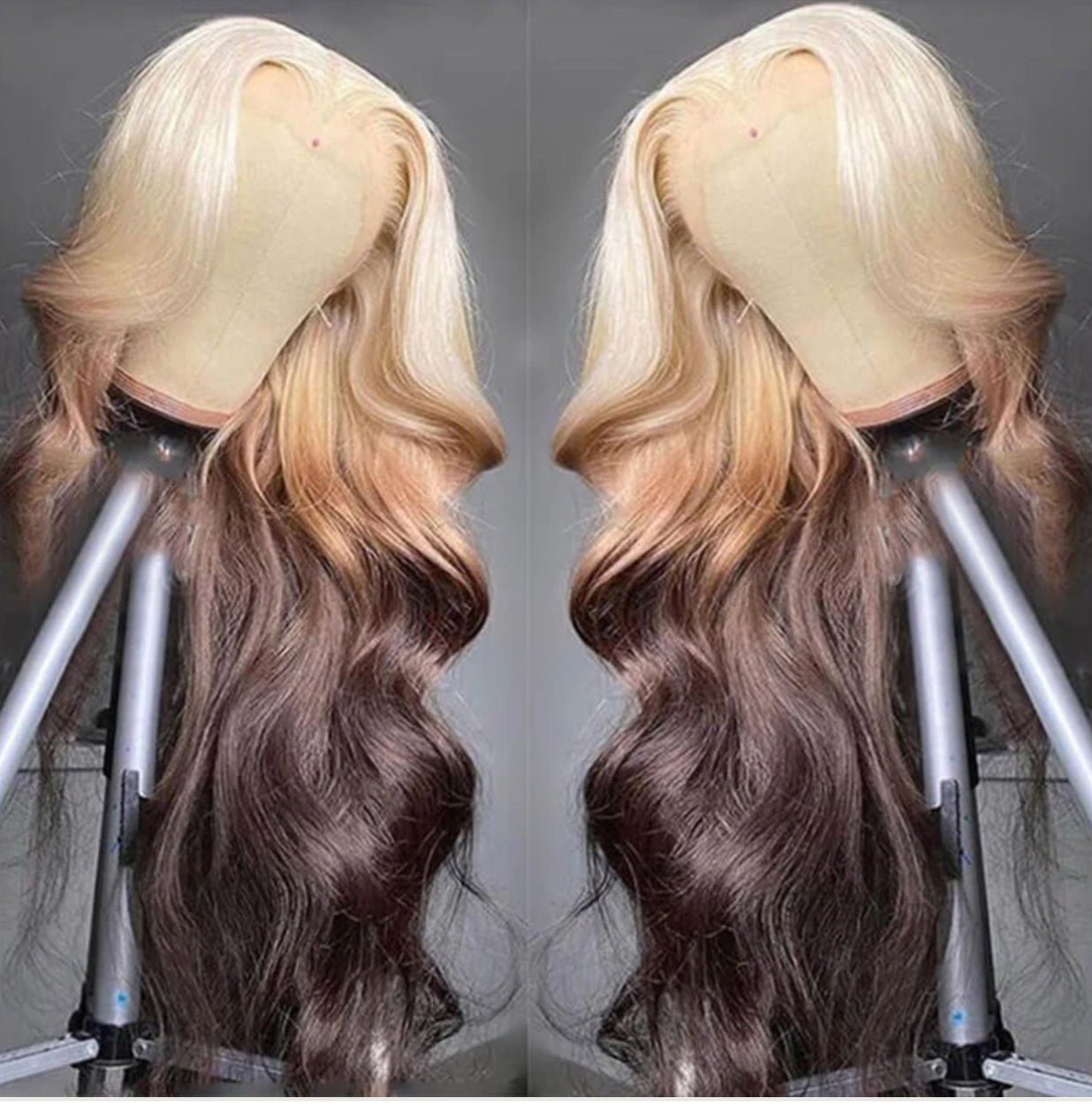 Blonde Ombre 13*4 HD Lace Front 613 Blonde Brown Pre Plucked Wig - Allove HairClassy Closet Beauty & Bundles