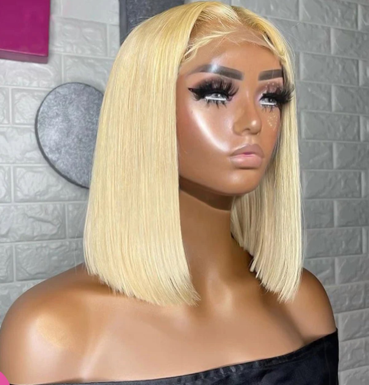 613 Blonde Bob Wig Human Hair 13*4*1 Transparent Lace Front Wig - wigsAllove HairClassy Closet Beauty & Bundles