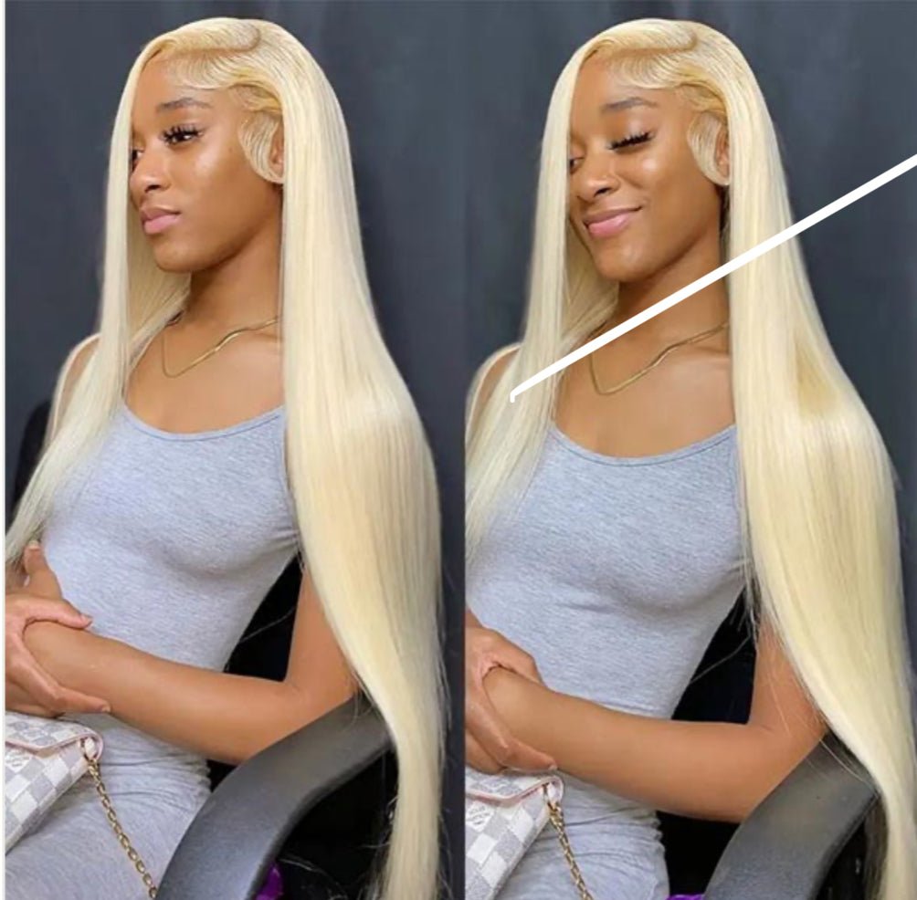 613 Blonde Color 13X6 Straight Human Hair HD Lace Front Wigs - wigsAllove HairClassy Closet Beauty & Bundles