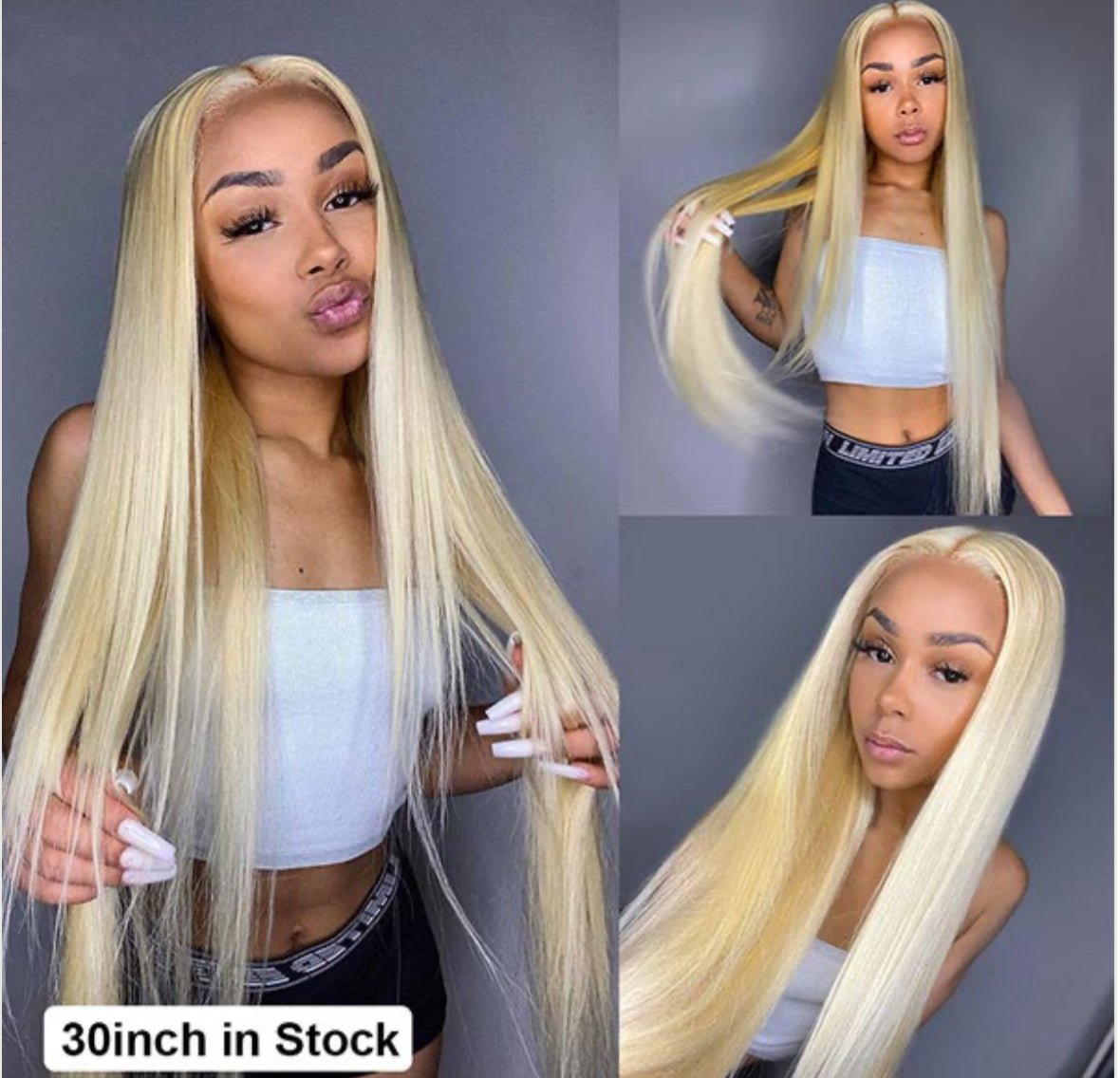 613 Blonde Color 13X6 Straight Human Hair HD Lace Front Wigs - wigsAllove HairClassy Closet Beauty & Bundles