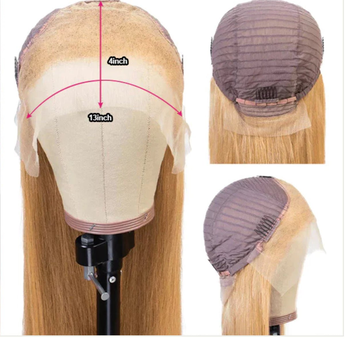 613 Blonde Color 13X6 Straight Human Hair HD Lace Front Wigs - wigsAllove HairClassy Closet Beauty & Bundles