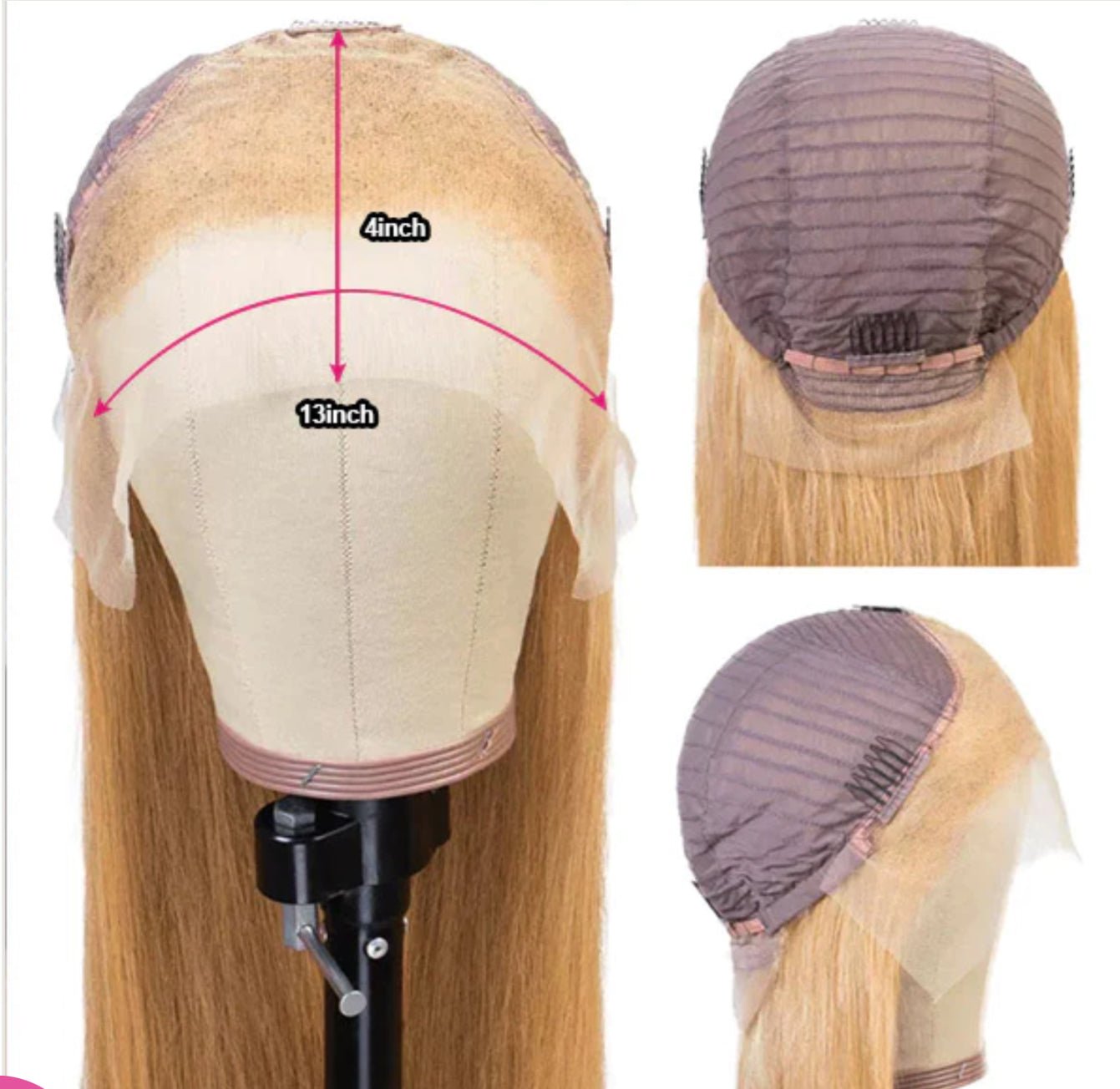 Honey Blonde 13x4 Straight Hair HD Lace Frontal Wig - wigsAllove HairClassy Closet Beauty & Bundles