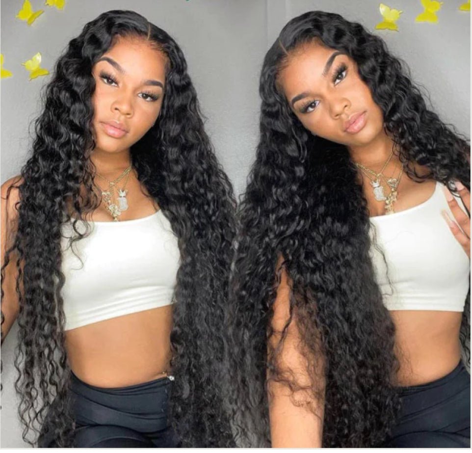 HD Transparent 13*4 Deep Curly Lace Front Human Hair Wigs - Allove HairClassy Closet Beauty & Bundles