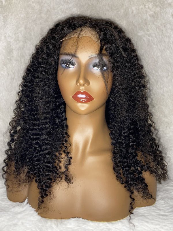 Transparent Lace 4x4 Closure Wig Brazilian Kinky Curly - My StoreClassy Closet Beauty & Bundles