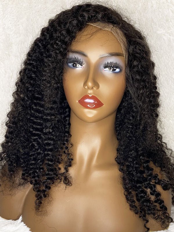 Transparent Lace 4x4 Closure Wig Brazilian Kinky Curly - My StoreClassy Closet Beauty & Bundles