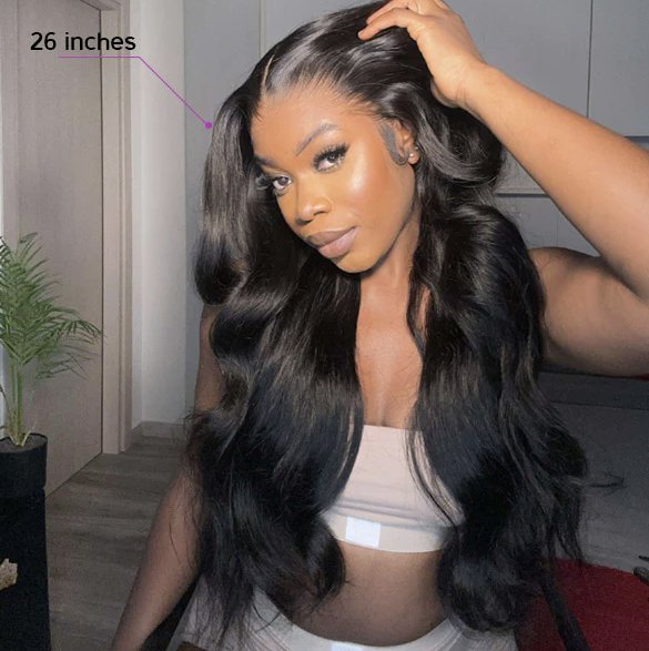 4 x 4 Glueless Lace Front Wig Body Wa x 5ve Human Hair 5x5 Lace Wig - wigsAllove HairClassy Closet Beauty & Bundles