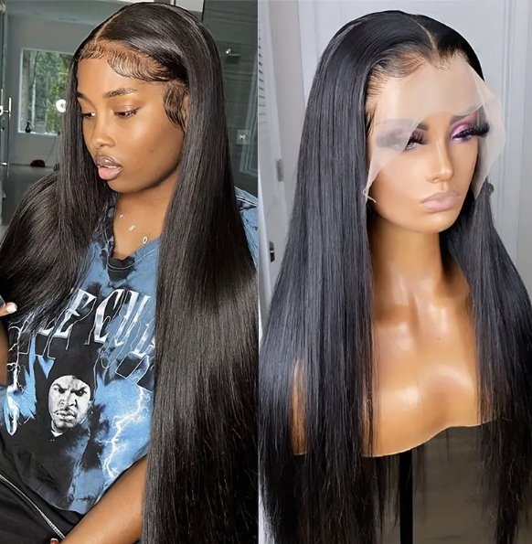 Straight 13 x 4 Lace Front Transparent Glueless Lace Wig - Allove HairClassy Closet Beauty & Bundles