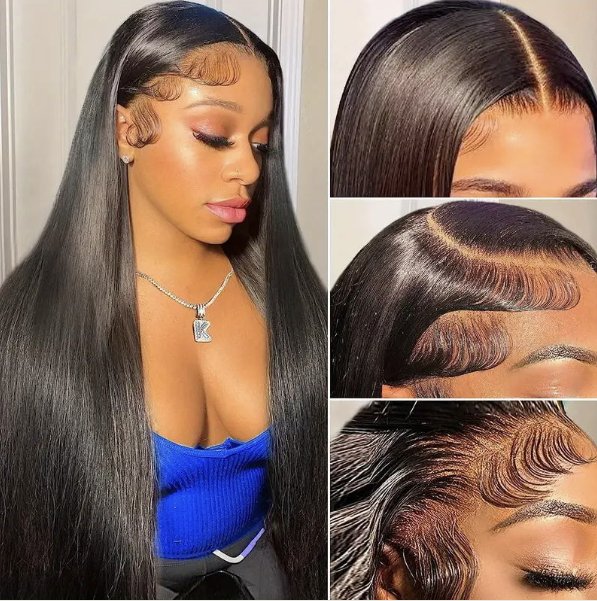 Straight 13 x 4 Lace Front Transparent Glueless Lace Wig - Allove HairClassy Closet Beauty & Bundles