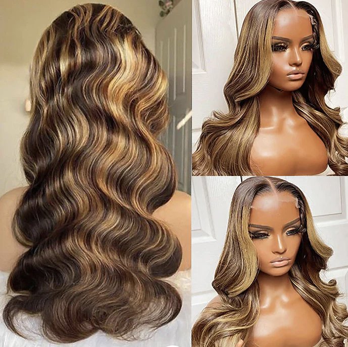 Glueless Body Wave 4x4 HD Lace Closure Human Hair Pre Plucked Wig - wigsAllove HairClassy Closet Beauty & Bundles