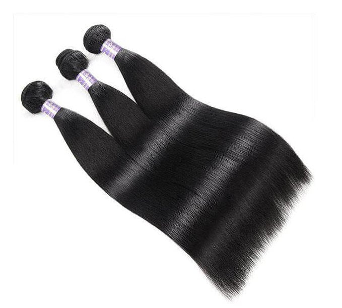 Brazilian Straight Human Hair 3 Bundles with 4*4 Lace Closure - Allove HairClassy Closet Beauty & Bundles