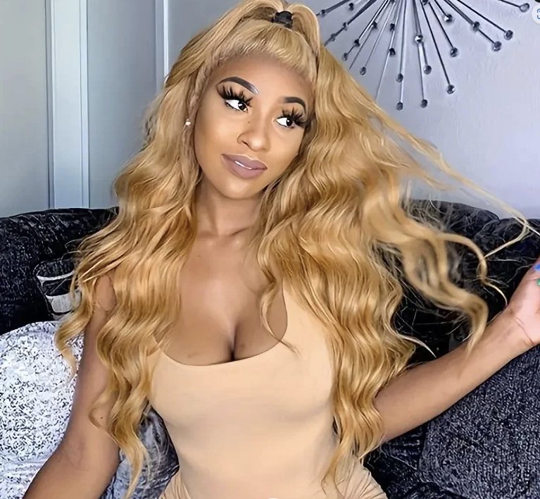 Honey Blonde Body Wave HD Lace Front Wig - Allove HairClassy Closet Beauty & Bundles