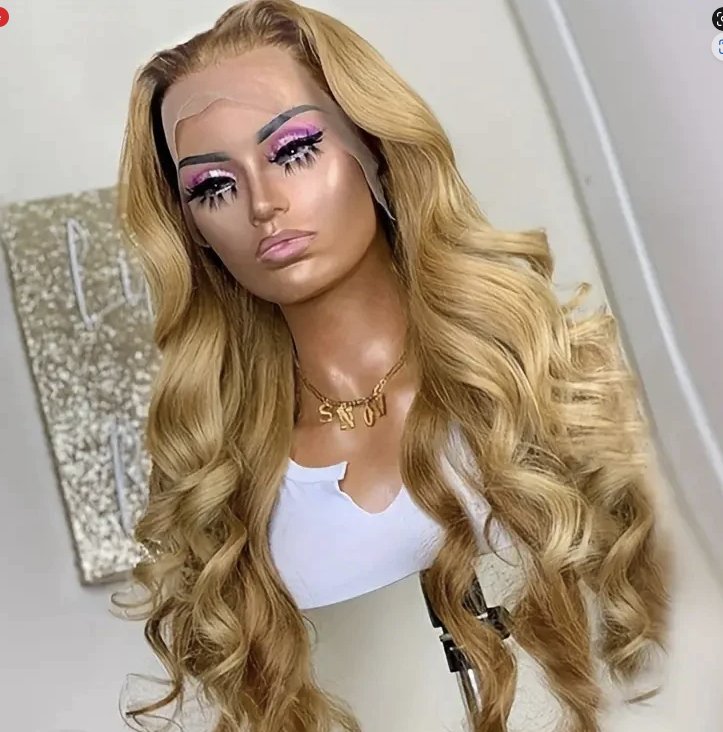 Honey Blonde Body Wave HD Lace Front Wig - Allove HairClassy Closet Beauty & Bundles