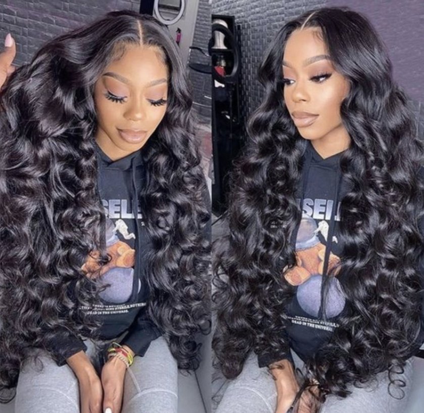 Loose Wave 13*4 Undetectable Lace Frontal Wig Natural Hairline Glueless Wig - wigsAllove HairClassy Closet Beauty & Bundles