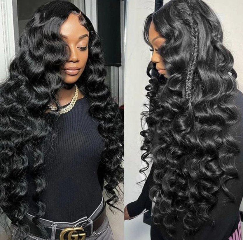 Loose Wave 13*4 Undetectable Lace Frontal Wig Natural Hairline Glueless Wig - wigsAllove HairClassy Closet Beauty & Bundles