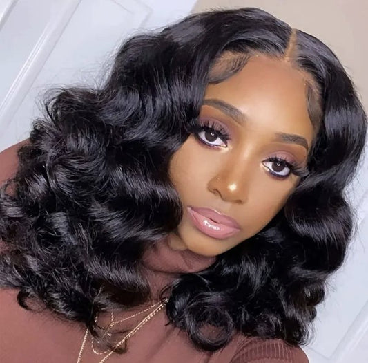 13*4 HD Lace Front Glueless Loose Wave Human Hair Wigs 180% Density Bouncy Curly Hair - wigsAllove HairClassy Closet Beauty & Bundles