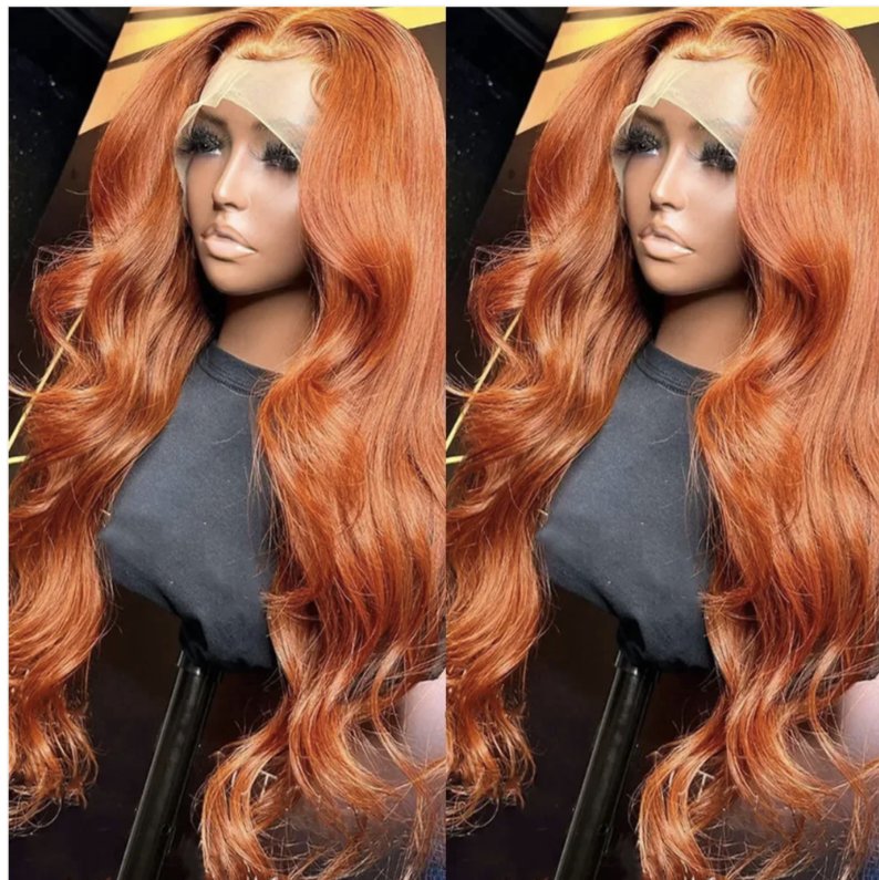 Ginger Orange Glueless 13x4 Undetectable HD Lace Frontal Wig - wigsAlloveClassy Closet Beauty & Bundles