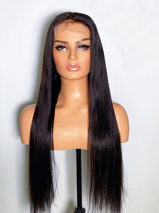 Transparent Lace 4x4 Closure Wig Brazilian Silk Straight - My StoreClassy Closet Beauty & Bundles